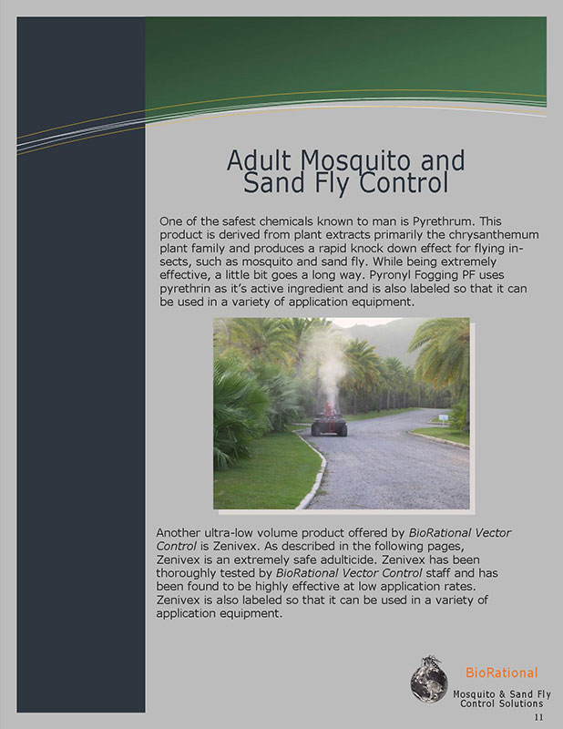 Brochure page 11 Adult mosquito and sand fly control