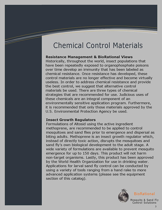 Brochure page 5 insect growth regulators and safe chemical control