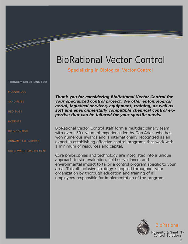 Brochure page 2 company philosphies